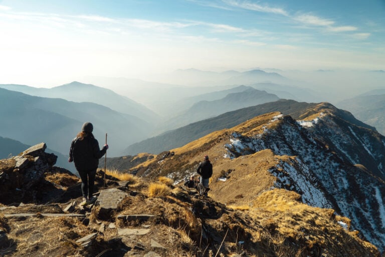 Photo of a hiking trail in the swiss alps