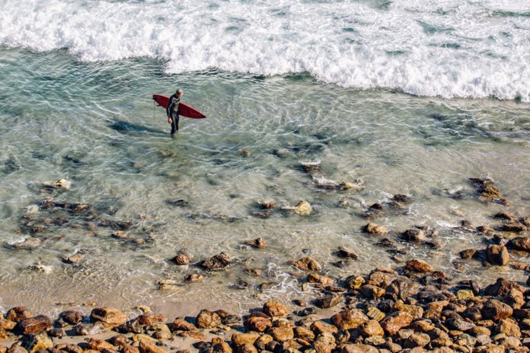 Photo of a surfer