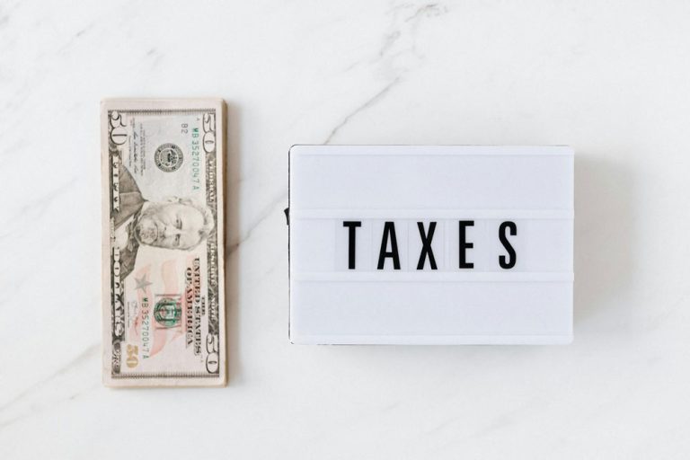 Example photo of taxes